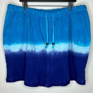 Greater‎ Good Casual Blue Tie Dye Ombré Shorts Size 3X NWT